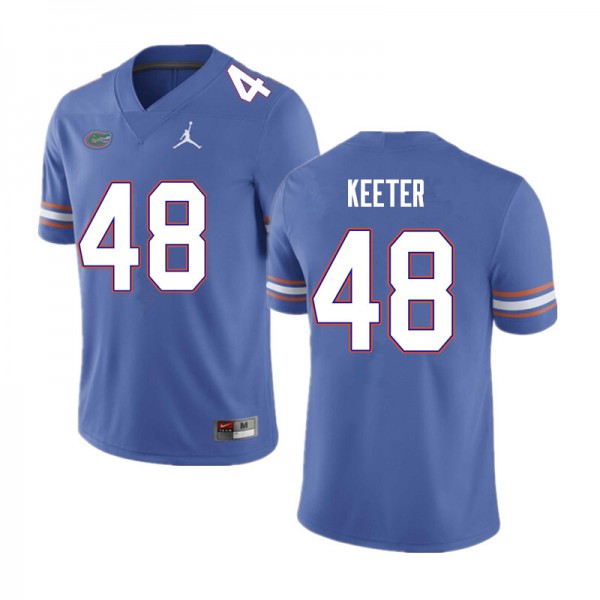 Men #48 Noah Keeter Florida Gators College Football Jerseys Blue
